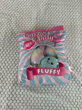 Smoochy Pals Cotton Candy Zipper Plush Bag Set 4 Mini Toys